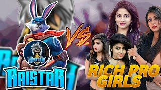 RAISTAR VS 4 RICH PRO GIRLS 😱💥 പെണ്ണിന്റെ കിളി പോയി 😏🔥 !!
