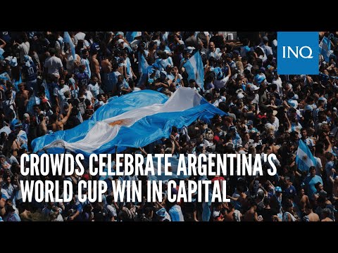 Crowds celebrate Argentina's World Cup win in capital