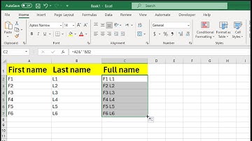Two ways to combine data from multiple cells into a single cell in Excel