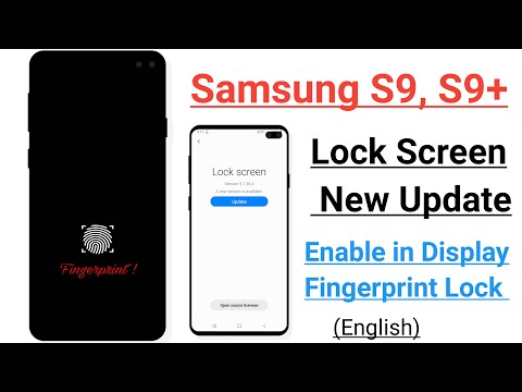Samsung S9, S9+ Lock Screen New Update Enable in Display Fingerprint Lock Tips And Tricks (English)