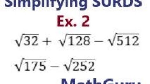 Addition and Subtraction of Surds | Examples 2