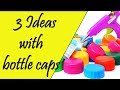 3 Crafts with bottle caps - Ecobrisa DIY