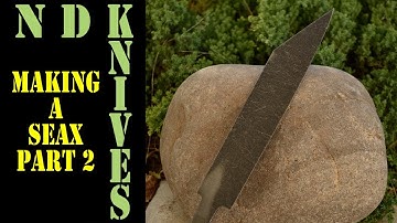 Making a Seax, the second part - Grinding/Heat-Treatment/Final-Blade-Finish