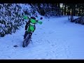 【KLX250】オフロード始めました！【雪】雪山と林道編 後編