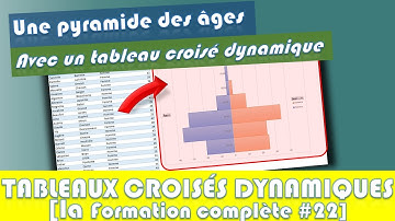 CRÉER UNE PYRAMIDE DES ÂGES AVEC UN TABLEAU CROISÉ DYNAMIQUE SUR EXCEL