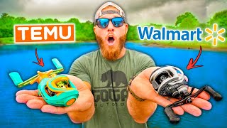 TEMU vs WALMART Budget Fishing Reel CHALLENGE (INSANE Topwater!!)
