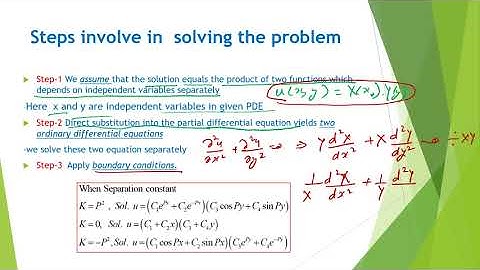 Solution of 2D Laplace Equation using Separation of Variables Method