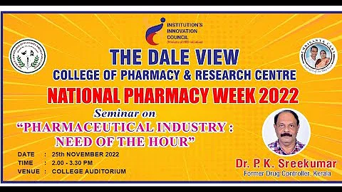 Seminar - "Pharmaceutical industry, need of the ho...