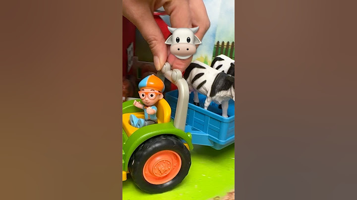 Mooooo🐮! Blippi Drives Cows in his Cool Tractor🚜! #shorts #toys