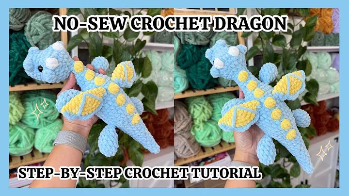 NO SEW Crochet Dragon Tutorial 🧶 Step By Step Free Amigurumi Crochet Pattern for Advanced Beginners