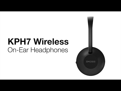 Koss KPH7 Wireless Bluetooth Headphones Features