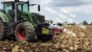 Fendt 828 beast ripping . Getting quad stuck 🤦‍♂️.vet inspection .