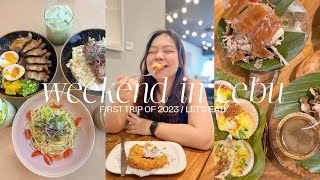 travel vlog ☻ going on a food trip in cebu, room tour, where we ate