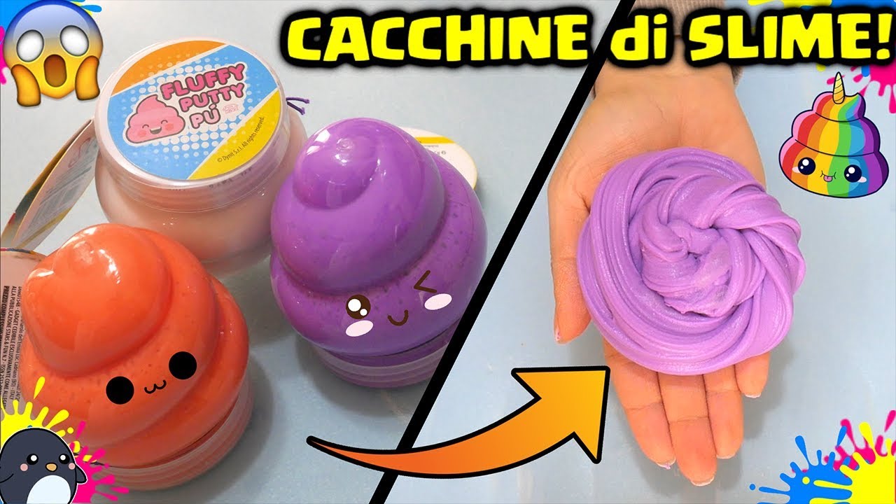 Slime fluffy putty pu Pasta colorata profumata modellabile Vari gusti