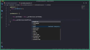 Angular 8 and Spring Boot Part 107   Update cart details component to get the cart items 2020 05 25