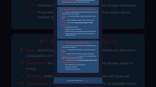 Wars of German Unification: Danish War 1864, Austro-Prussian War 1866, Franco-Prussian War 1870...