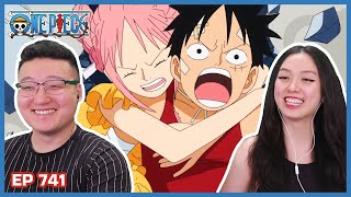 LUFFY SAVES REBECCA & LAW MEETS SENGOKU | One Piece Episode 741 & 742 Couples Reaction & Discussion