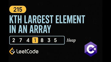 LeetCode 215: Kth Largest Element in an Array | C# Solution | Using Heap |
