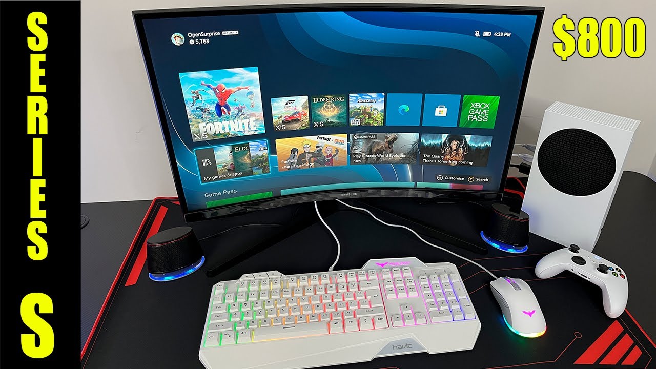 Xbox Series S  Budget PC Gaming Setup with Mouse and Keyboard 