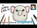 How to Draw a Cute Elephant Easy | Squishmallows + JOKE