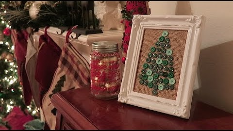 Button Christmas Tree Craft