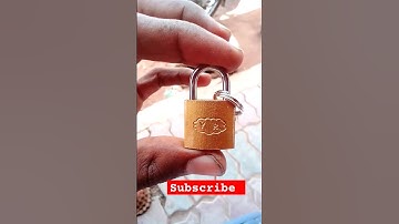 How To unlock A lock Without of key #padlock #lockpicking #lock #shorts