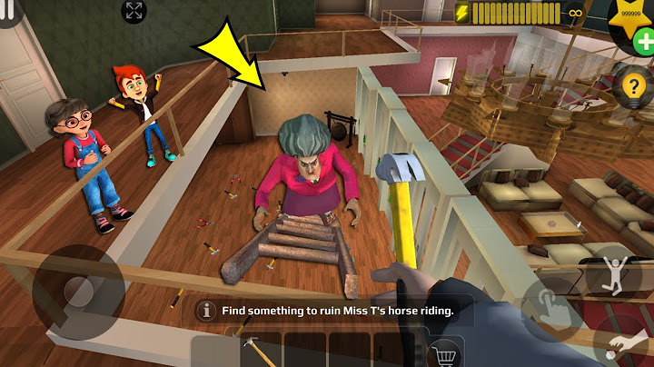 Scary Teacher 3D - with nick and tani troll Miss T fell face down  part 4605 #scaryteacher3d