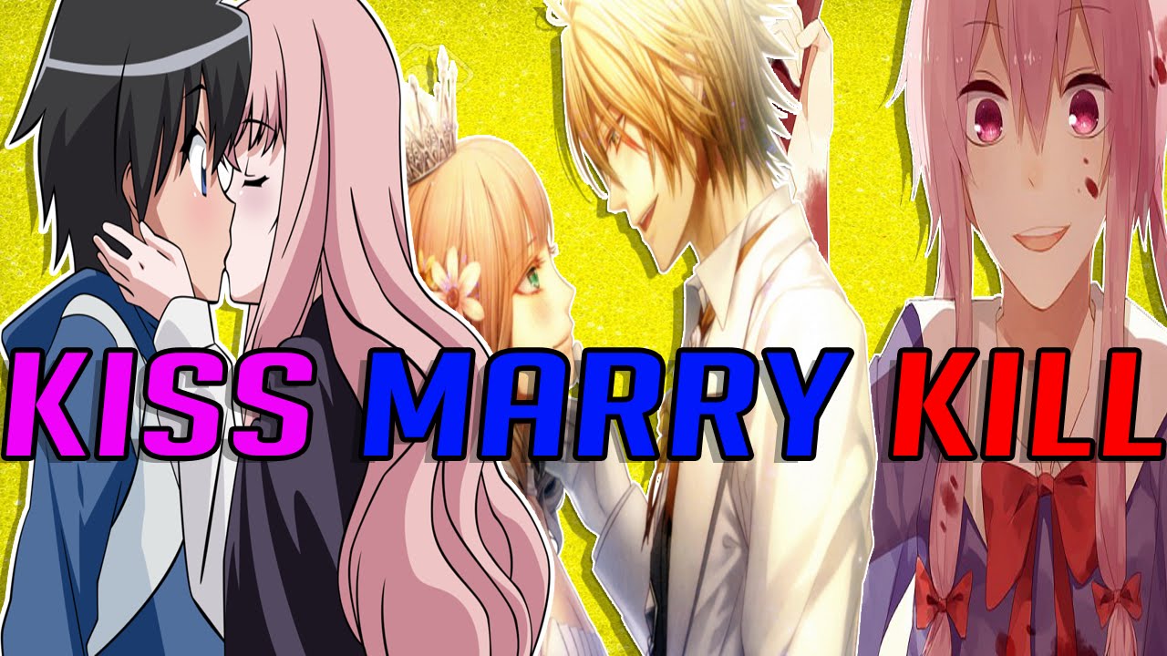 Kiss Marry Kill, Anime Quiz, Kiss Marry Kill Anime Edition, Anime Gir...