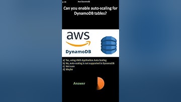 AWS Dynamodb| Can you enable auto-scaling for DynamoDB tables?