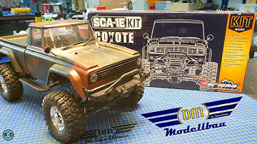 Coyote SCA 1E Kit Carisma 1/10 scale 4WD RC Crawler - UNBOXING Carisma Coyote kit