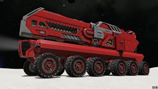 Space Engineers - Big Railgun on a small rover