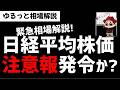【緊急解説】日経平均株価はテクニカル的な黄色信号点灯か？どうなる日経平均？ズボラ株投資