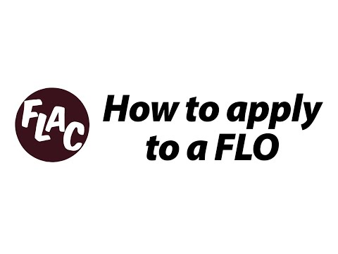 How to Apply to A FLO (Detailed Video)