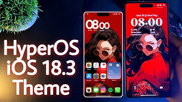 HyperOS iOS 18.3 Theme For Any Xiaomi Devices | New Anime System Ui | #hyperos