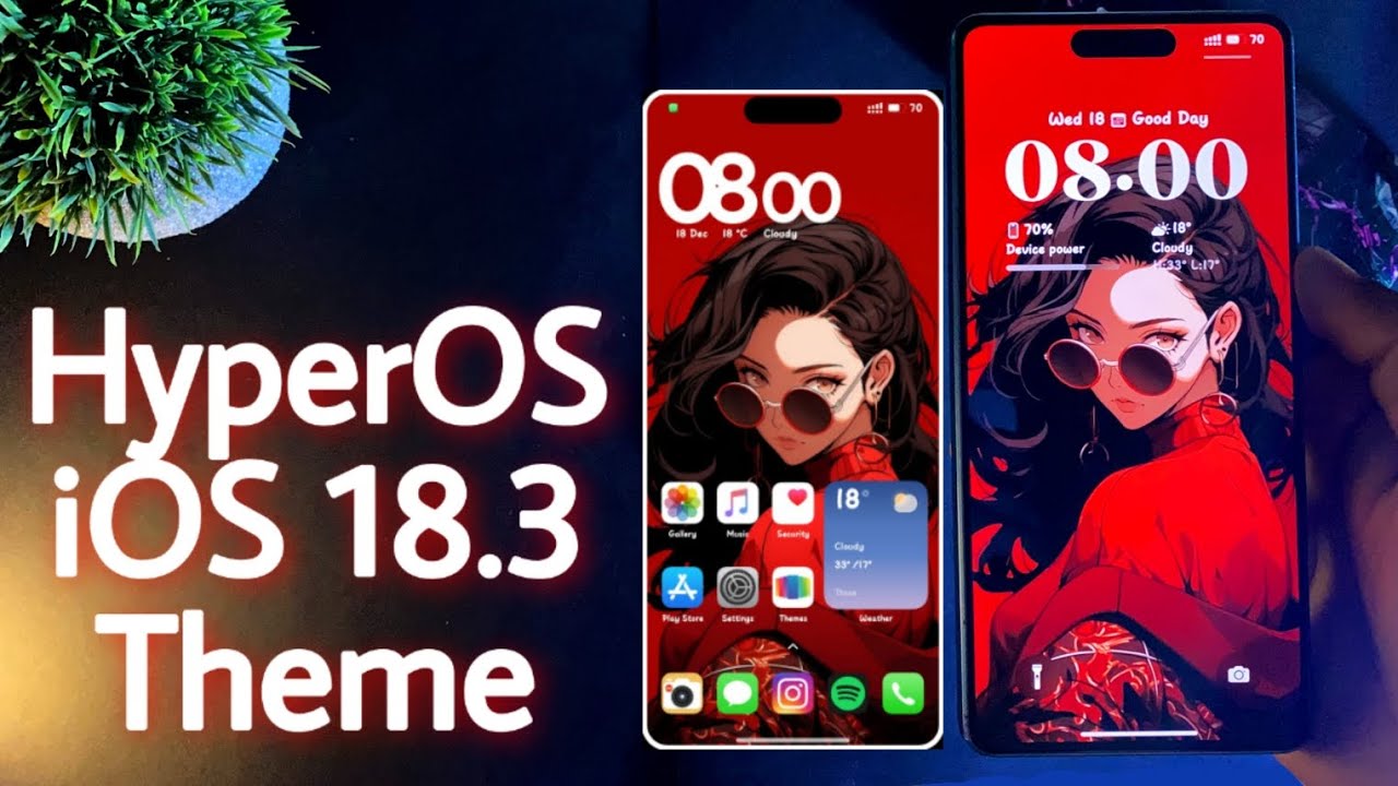 HyperOS iOS 18.3 Theme For Any Xiaomi Devices | New Anime System Ui | # ...