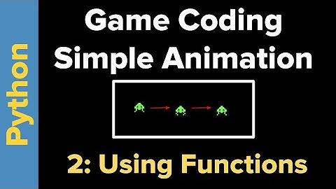 Basic Animation in Python 3 Part 2: Using Functions