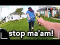 When Dumb Karens Try To Run From SUPER Police