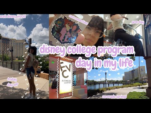 friday day in my life in the disney college program: arm day, coronado springs, cast connections