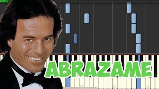 Video thumbnail of "🎹Julio Iglesias  Abrázame (Piano Tutorial Synthesia)❤️♫"