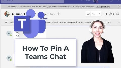How To Pin A  Microsoft Teams Chat Message