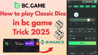 Bc game Classic Dice Game Play || How to play classic dice || bc game trick | strategy sitting bc  screenshot 5