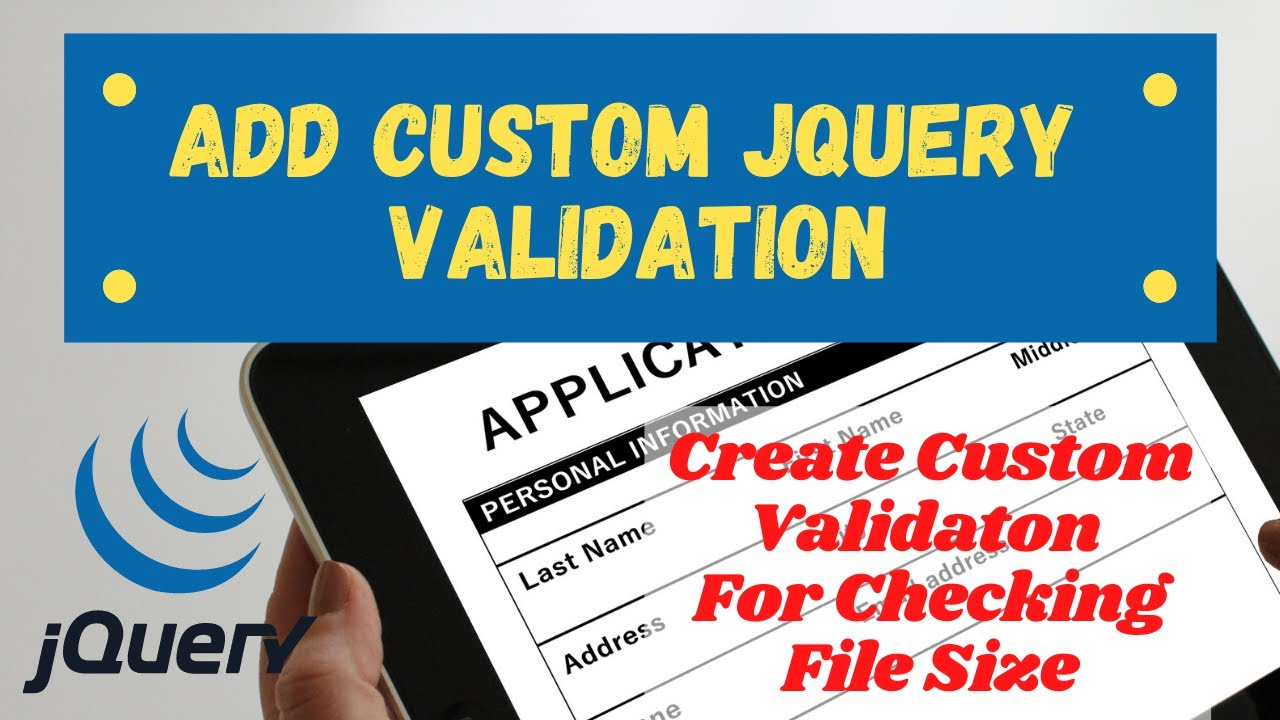 Jquery Validate File