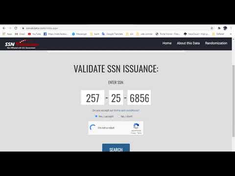 SSN USA real person Social Security number  generator