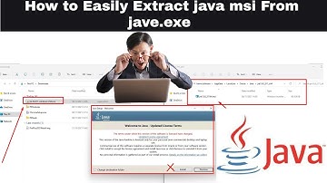 Solved - How to Extract Java msi From Java exe | How to convert Java.exe to Java.msi File