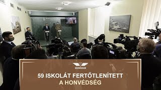 59 iskolát  fertőtlenített a honvédség