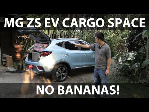 MG ZS EV trunk space test