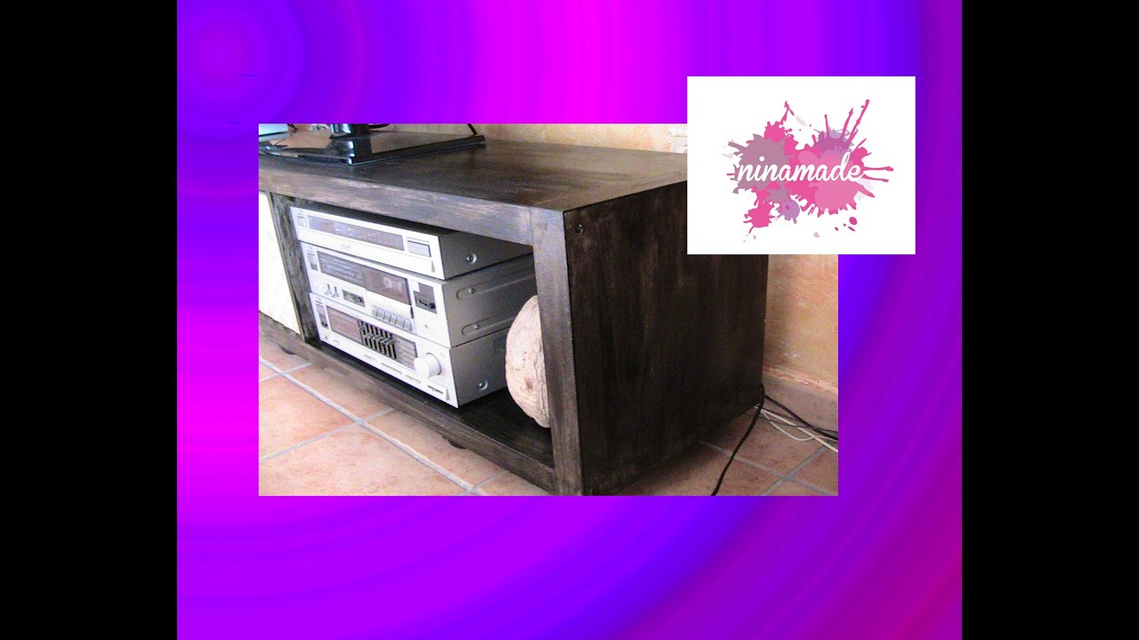 Diy. comment peindre un meuble mélaminé avec effet bois. youtube