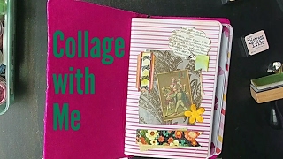 Collage / Junk Journal With Me / Traveler's Notebook Insert Cover