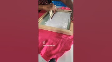Screen Printing for Beginners #youtubeshorts #screenprinting