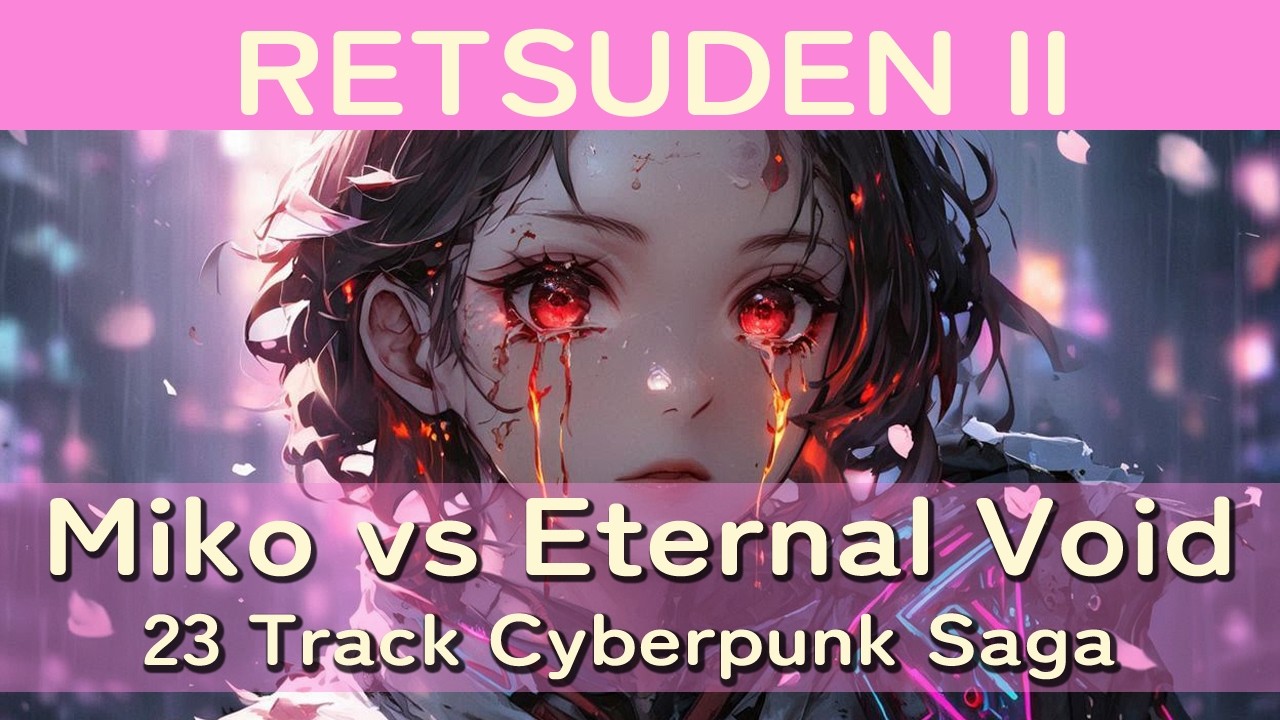 【RETSUDEN II】Miko vs Eternal Void - 23 Track Cyberpunk Saga - One Miko. Endless Eclipse War.
